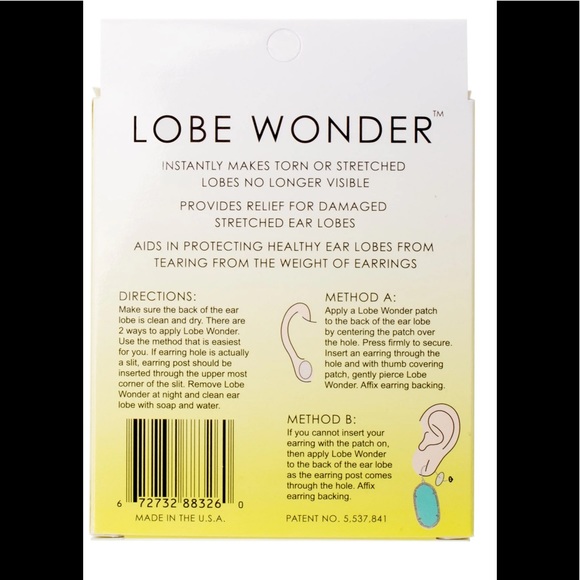 FREE Lobe Wonder Earring Support PatchesKENDRA SC